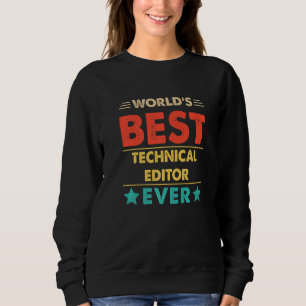 Sweatshirt Meilleur éditeur technique de Retro World de tous