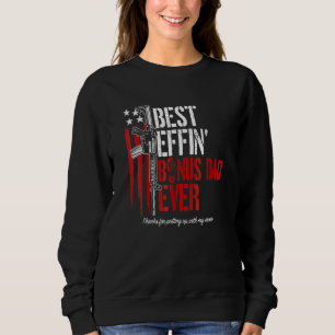 Sweatshirt Meilleur Effet Bonus Papa Jamais Papa Droits d'Arm