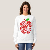 Sweatshirt Meilleur enseignant jamais (Devant entier)