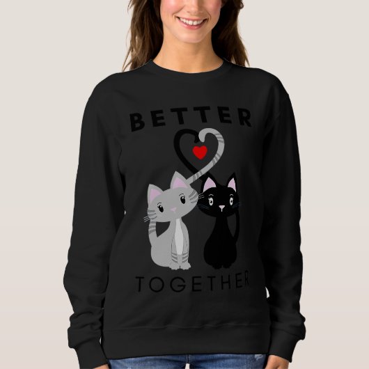 Sweatshirt Meilleur ensemble de chats (Devant)