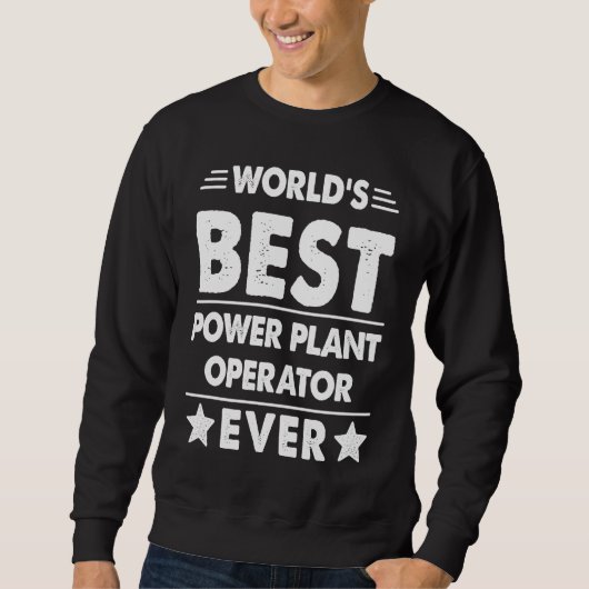 Sweatshirt Meilleur exploitant de centrale électrique au mond (Devant)