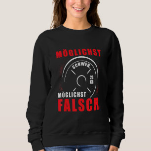 Sweatshirt Meilleur Faux Dur Dire Force Sport Gym Muscles