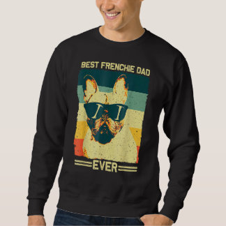 Sweatshirt Meilleur Français Papa Hommes Père Français Bulldo