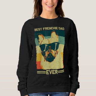 Sweatshirt Meilleur Français Papa Hommes Père Français Bulldo