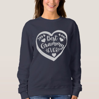 Sweatshirt Meilleur Grammy jamais Coeur Design