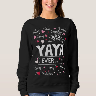Sweatshirt Meilleur Jour de Yaya Première Fête des mères gran