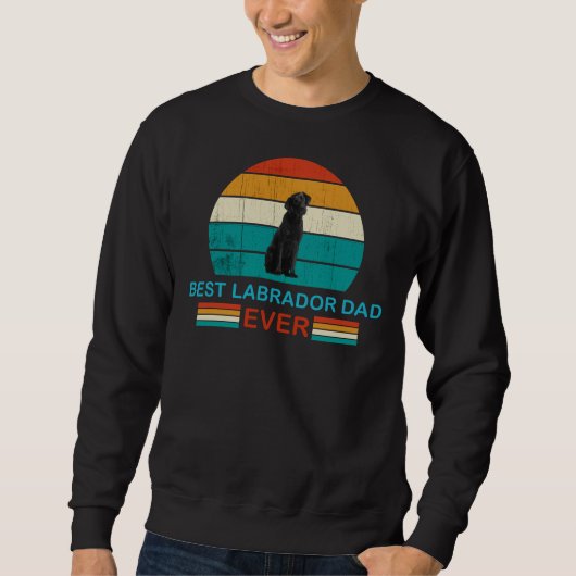 Sweatshirt Meilleur Labrador Papa Ever 166 (Devant)