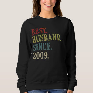 Sweatshirt Meilleur Mari depuis 2009 13ème anniversaire Maria