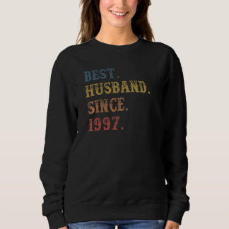 Sweatshirt Meilleur Mari Rétro depuis 1997 25ème Mariage Aniv