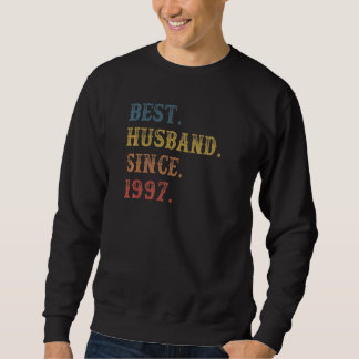 Sweatshirt Meilleur Mari Rétro depuis 1997 25ème Mariage Aniv