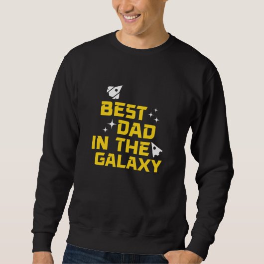 Sweatshirt Meilleur papa à la Fête des pères Galaxy (Devant)