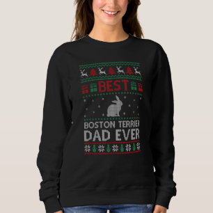 Sweatshirt Meilleur Papa Boston Terrier de Groupe Corresponda