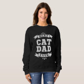 Sweatshirt Meilleur Papa Chat du Monde 2 (Devant entier)
