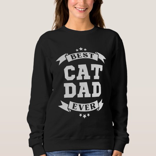 Sweatshirt Meilleur Papa Chat du Monde 2 (Devant)