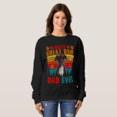 Sweatshirt Meilleur Papa Dane Géant Vintage Rétro Incroyable (Devant entier)
