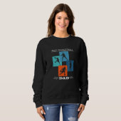 Sweatshirt Meilleur papa de basket (Devant entier)