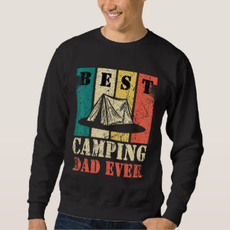Sweatshirt Meilleur Papa de Camping Homme Jamais Camper Père