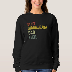 Sweatshirt Meilleur papa de chat siamois pour homme Chat