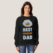 Sweatshirt Meilleur papa de poisson rouge (Devant entier)
