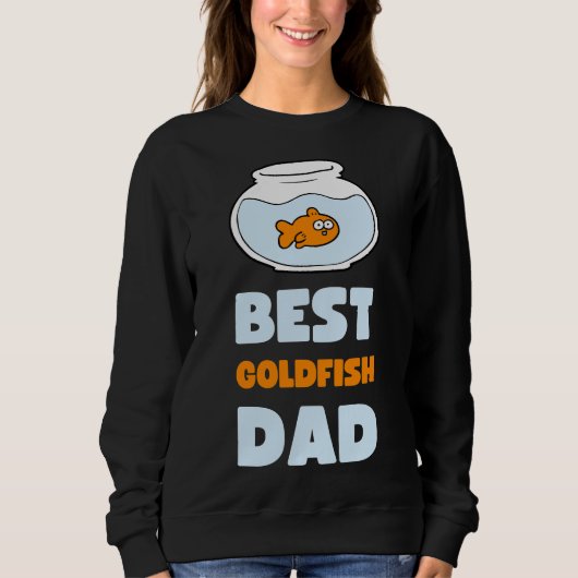 Sweatshirt Meilleur papa de poisson rouge (Devant)