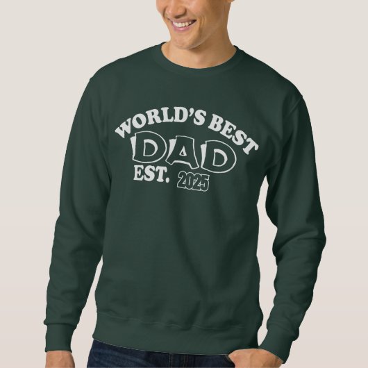 Sweatshirt meilleur papa du monde (Devant)