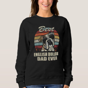 Sweatshirt Meilleur Papa English Bulldog de Papa pour la Fête