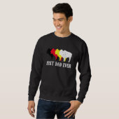 Sweatshirt Meilleur papa Jamais Native American Indian Tribe (Devant entier)