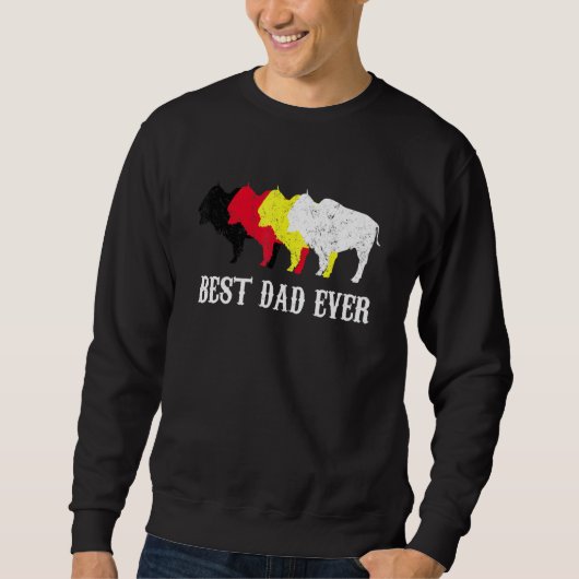 Sweatshirt Meilleur papa Jamais Native American Indian Tribe (Devant)