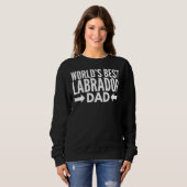 Sweatshirt Meilleur papa Labrador (Devant entier)