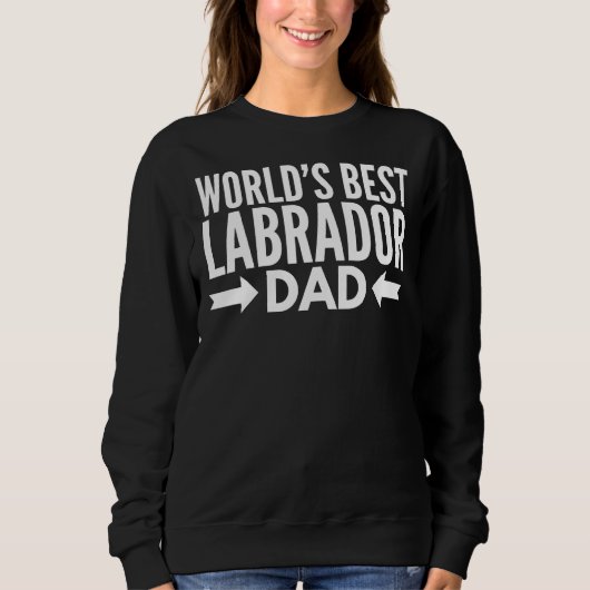 Sweatshirt Meilleur papa Labrador (Devant)