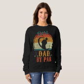 Sweatshirt Meilleur Papa Par Par Par Papa Fête des pères Golf (Devant entier)