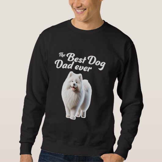 Sweatshirt Meilleur papa pour chien - Samoyed (Devant)