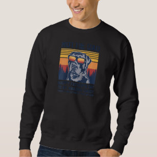 Sweatshirt Meilleur Papa Rottie Jamais Merci D'Avoir Pris Mon