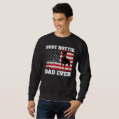Sweatshirt Meilleur papa Rottweiler (Devant entier)