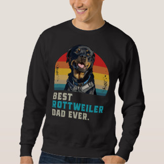Sweatshirt Meilleur papa Rottweiler 45