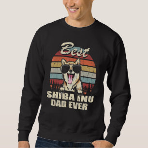 Sweatshirt Meilleur papa Shiba Inu pour la fête des pères T-s