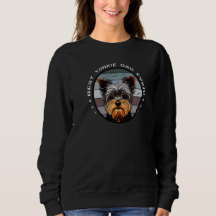 Sweatshirt Meilleur papa Yorkie de tous les temps Vintage
