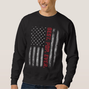 Sweatshirt Meilleur Pavillon Américain Vintage Pour Grand-Pèr