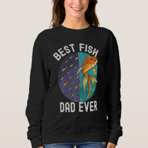 Sweatshirt Meilleur poisson papa Jamais Goldfish Fête des pèr