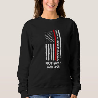 Sweatshirt Meilleur Pompier Porté Les Hommes Père Jamais Papa