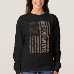 Sweatshirt Meilleur Poopaw jamais nous Drapeau Américain Gran