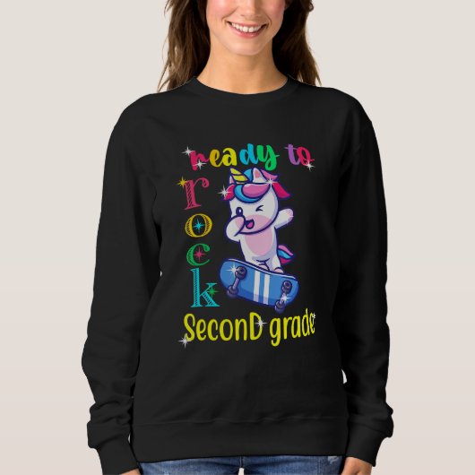 Sweatshirt Meilleur pour 2e année Graders Second Grade Rocks (Devant)