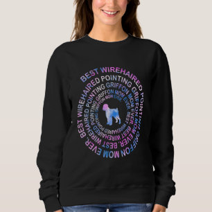 Sweatshirt Meilleur T-shirt Tie Dye pour Maman Wirehaired Poi