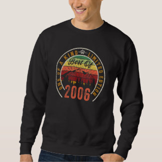Sweatshirt Meilleur vintage De 2006 16E Anniversaire Pour 16