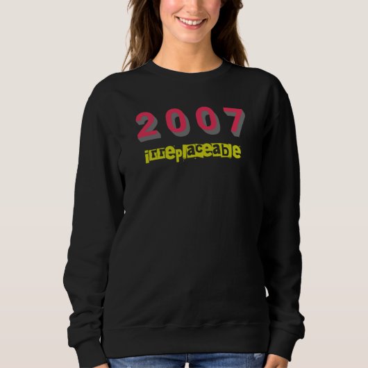 Sweatshirt Meilleure chanson 2007 par année (Devant)