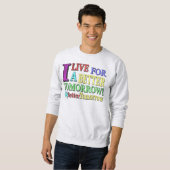 Sweatshirt "MEILLEURE DEMAIN" Mignonne Design. Commandez dès (Devant entier)