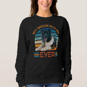 Sweatshirt Meilleure Fête des pères américaine Akita Papa Eve