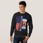 Sweatshirt Meilleure Fête des pères jamais Stepdad Costa Rica (Devant entier)