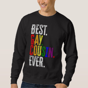 Sweatshirt Meilleure Gay Cousin Ever Rainbow Lgbt Pride