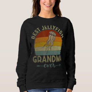 Sweatshirt Meilleure grand-mère méduse jamais rétro fête des